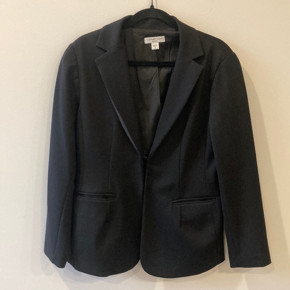 Coldwater Creek  Shaped Black Blazer